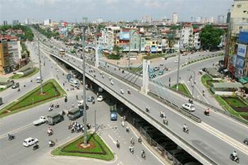 Hà Nội chính thức làm đường trên cao Vành đai 2 trong năm 2013